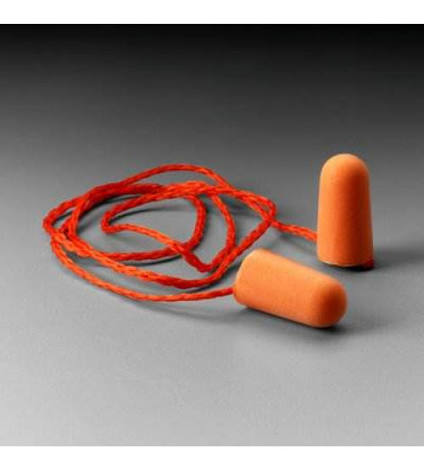 3M -1110 Corded Foam, Noise Reduction Ear Plugs ,Box Of 100 Each