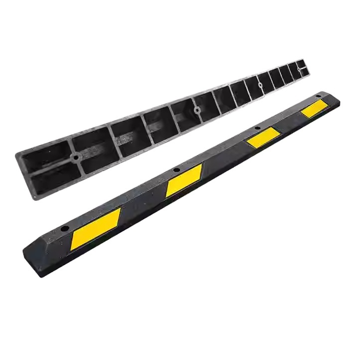 WHEEL STOPPER WHITE AND BLACK 180 CM