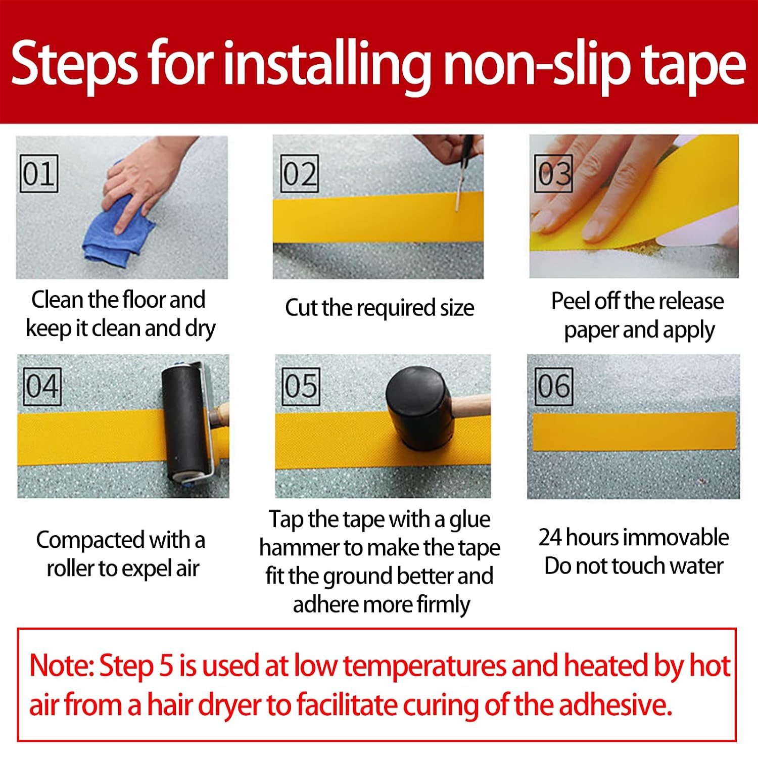 ANTI SLIP TAPE 2"  18 MTR REGULAR YELLOW&BLACK