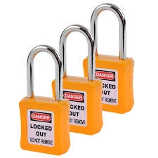 SAFETY PADLOCK 38MM YELLOW