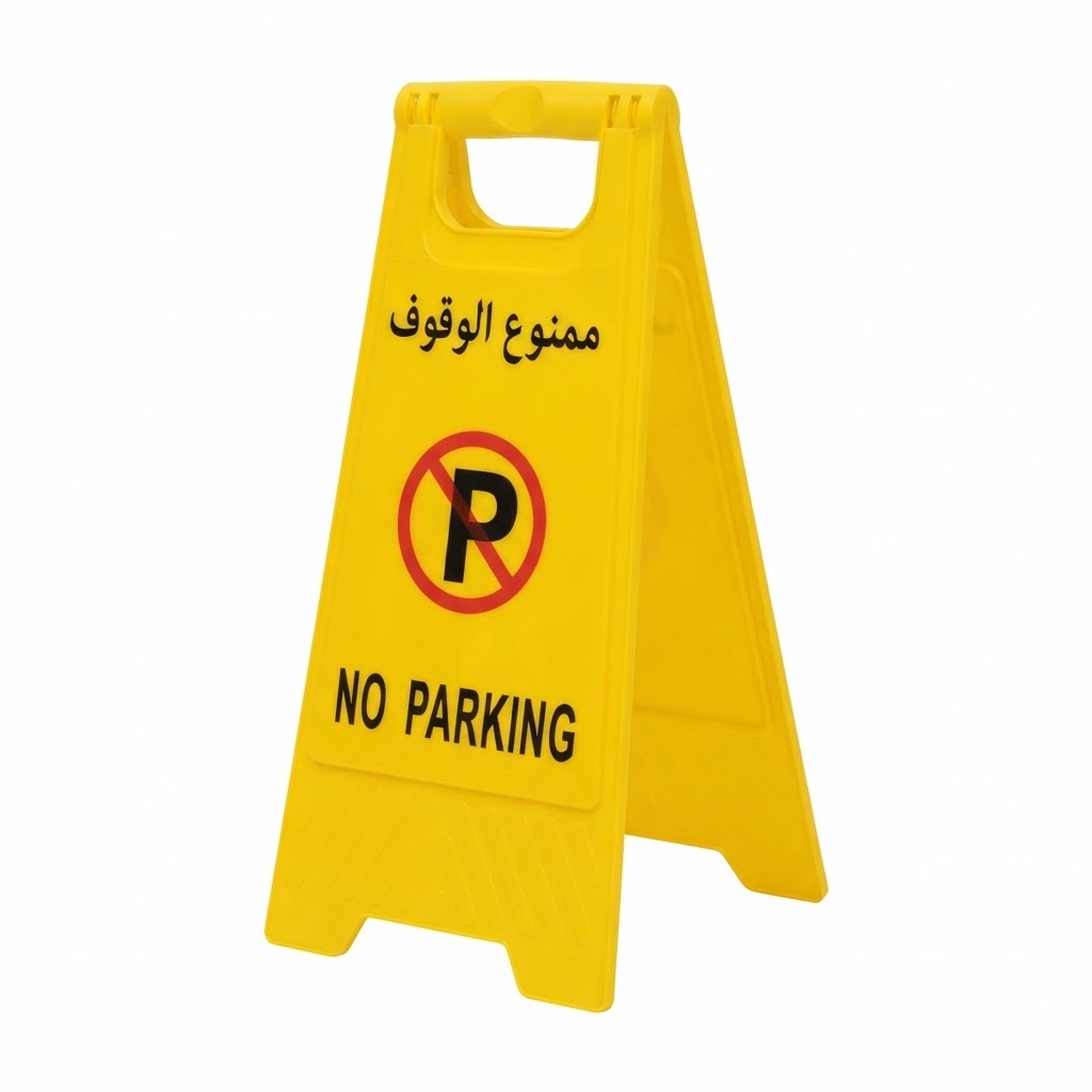 CAUTION NO PARKING BOARD