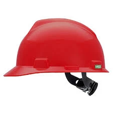 MSA SAFETY HALF BRIM HELMET-RED