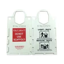 SCAFFOLDING TAG HOLDER BIG WITH CARD ARAMCO