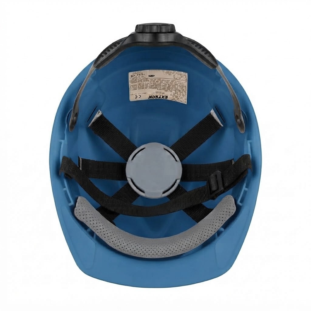 STG HELMET BLUE RACHET
