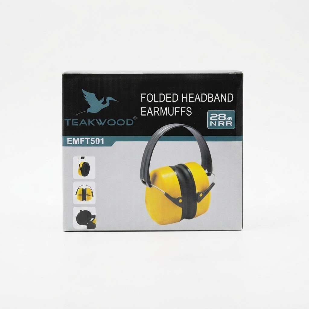 TEAKWOOD EAR MUFF YELLOW&BLACK