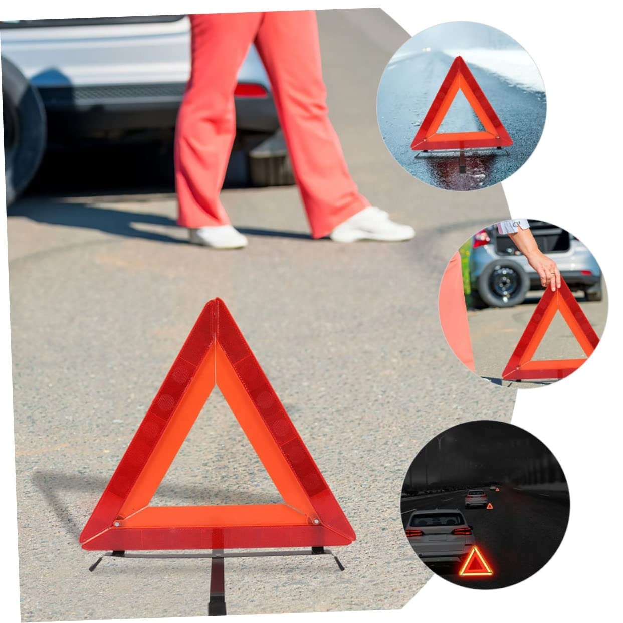 Reflective Safety Warning Triangle
