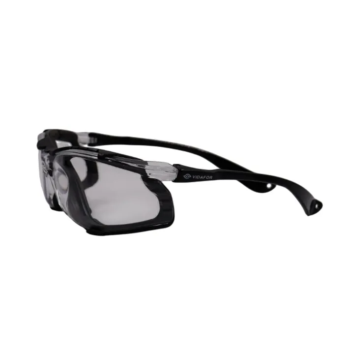 Vidafor VG310 High-Impact Polycarbonate Safety Glasses with Clear Lenses & Detachable EVA Gasket