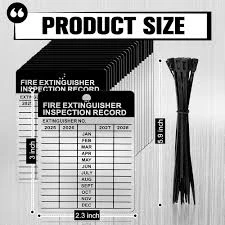 INSPECTION TAG FIRE EXTINGUSHER-STEEL