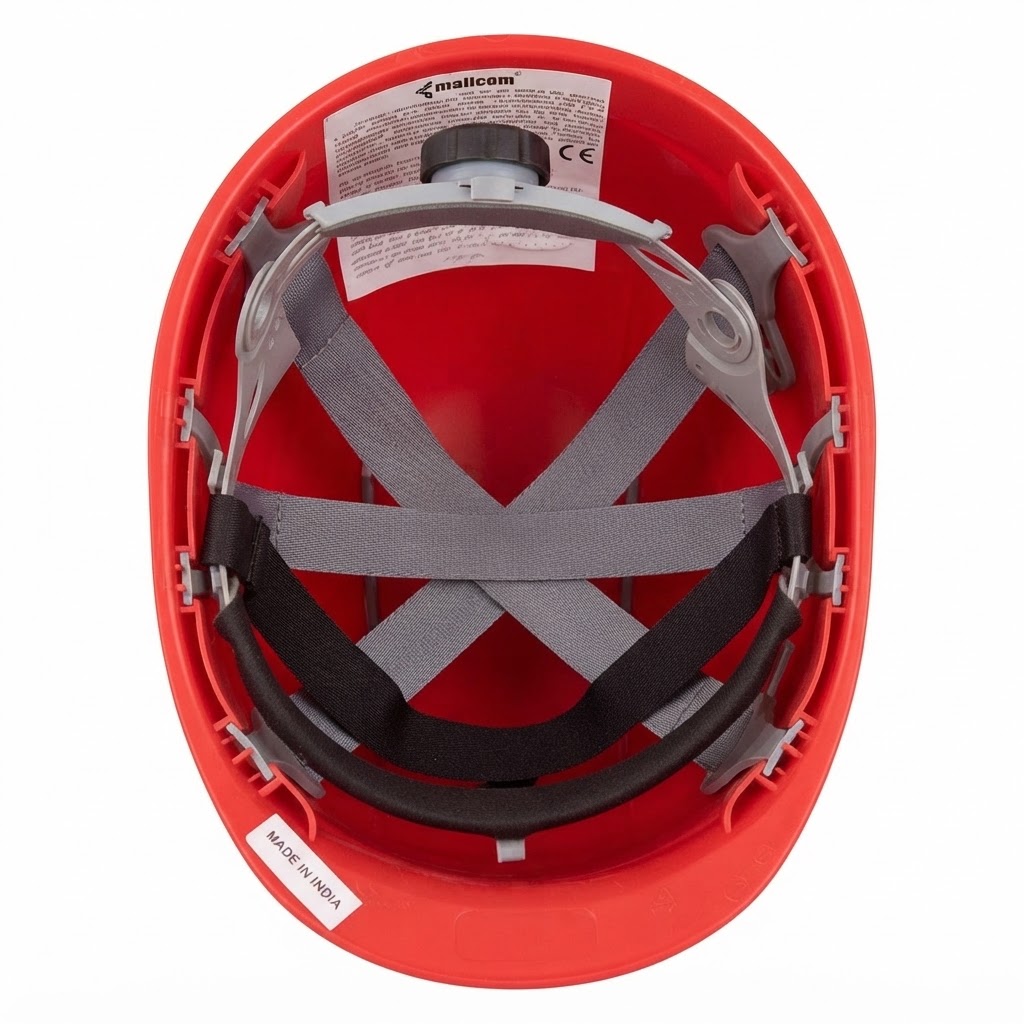 MALCOM HELMET VENTILATED RACHET-RED