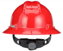 MSA SAFETY HALF BRIM HELMET-RED