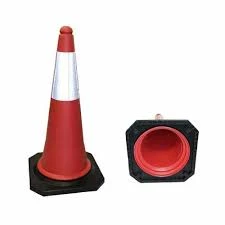SAFETY CONE RUBBER BASE 75 CM