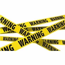 CAUTION TAPE BLUE/YELLOW/RED 7.5 CM 3"