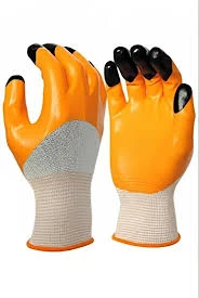 WAGUS NITRILE COATED GLOVES ORANGE