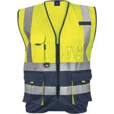 STG VEST 120G YELLOW WITH POCKET-L