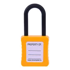 SAFETY PADLOCK 38MM YELLOW