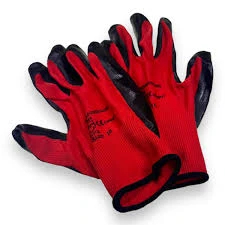 ARMVAULT NITRILE RED/BLACK GLOVES