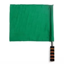 SAFETY FLAG RED/GREEN/ORANGE/YELLOW/BLUE 1MX1M