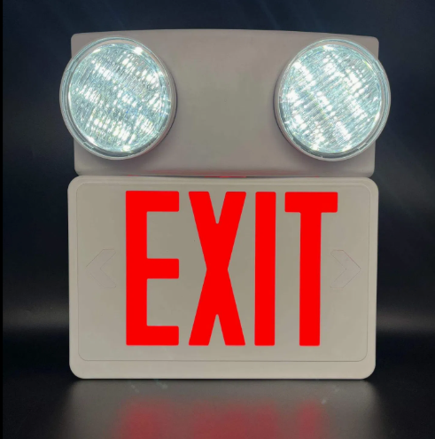 EXIT WITH EMERGENCY LIGHT