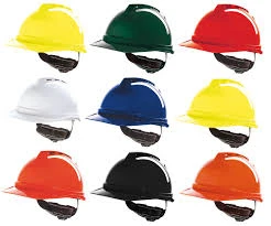 MSA HELMET FULL BRIM -RED