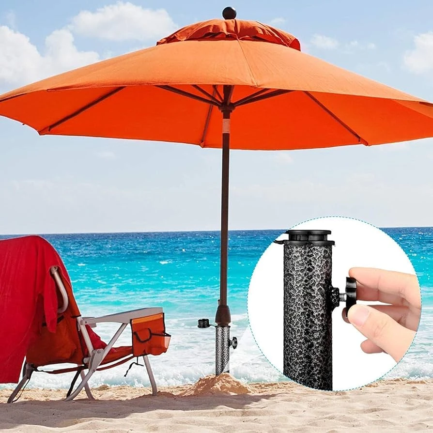 BEACH UMBRELLA WITH STEEL STAND