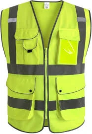 SAFE SQUARE SAFETY VEST 120 GM YELLOW WITH POCKET -INDIA