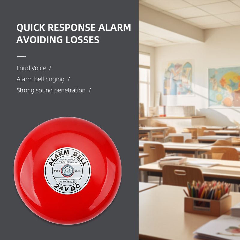 FIRE ALARM BELL 6" 24V DC