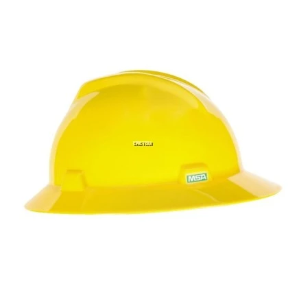 MSA HELMET FULL BRIM -YELLOW
