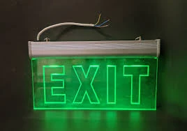 TRANSPARENT EXIT LED LIGHT