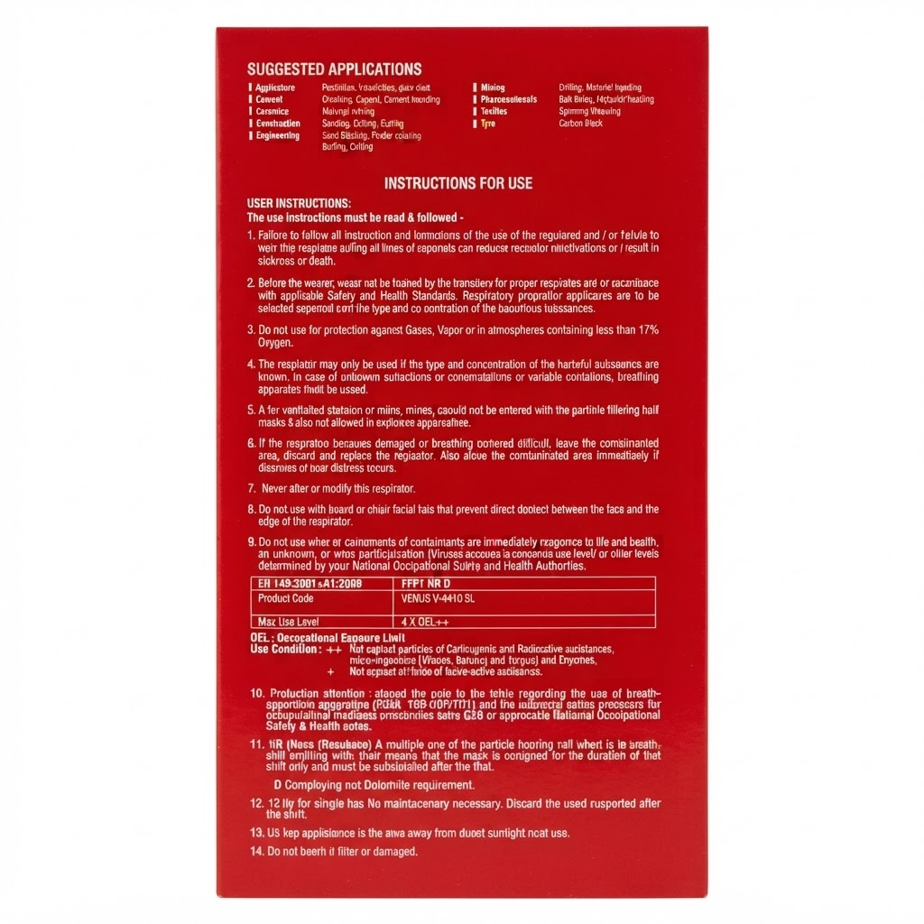 VENUS DUST MASK V-4410 FFP1 50Pcs/BOX
