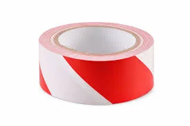 WARNING TAPE 2" RED & WHITE