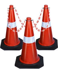 SAFETY CONE RUBBER BASE -1 MTR