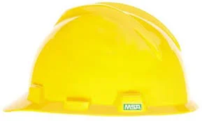 MSA HELMET HALF BRIM RACHET-YELLOW