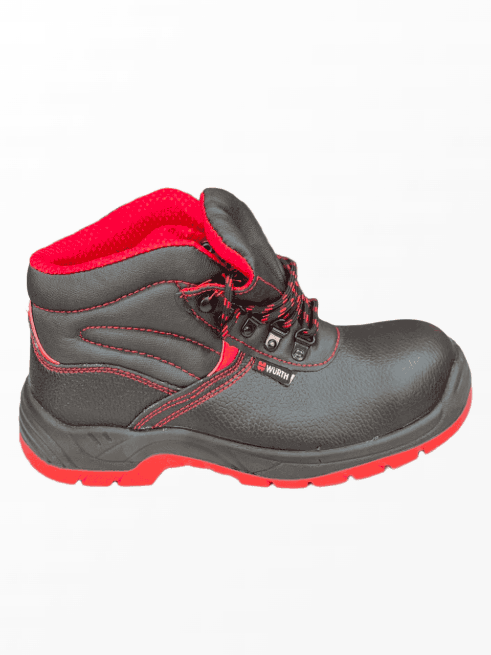 WURTH SAFETY SHOE BLACK&RED HIGH ANGLE S3