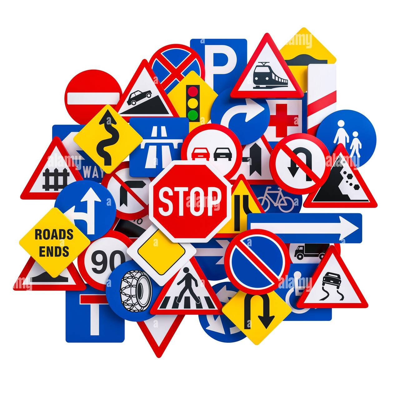 SIGN BOARD REFLECTIVE STICKERS ALL TYPE 60X40