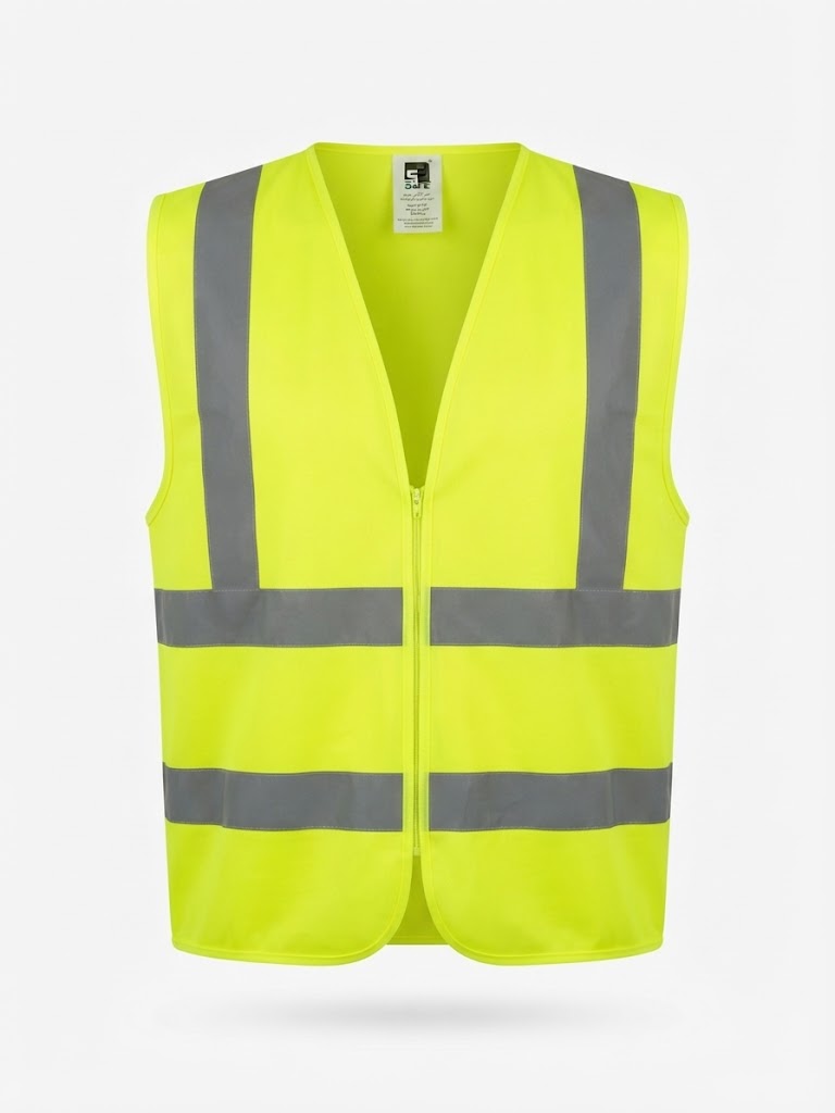 SAFE SQUARE SAFETY VEST 120 GM YELLOW WITHOUT POCKET -INDIA