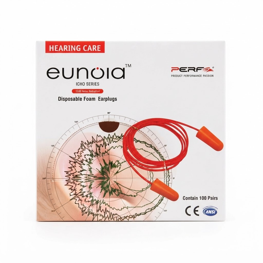 PERF SAFETY EAR PLUG CORDED (100PAIR/BOX)
