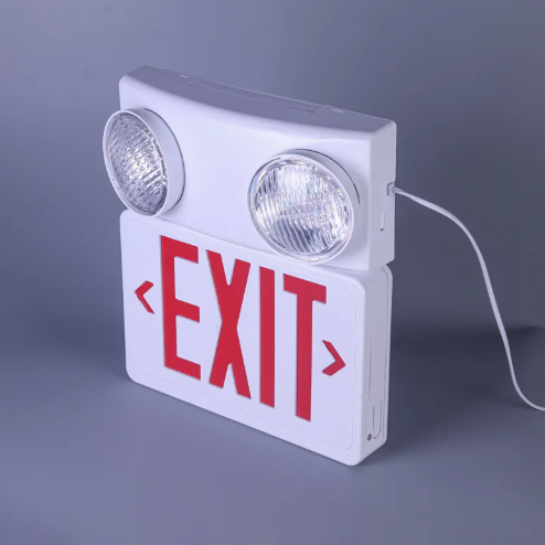 EXIT WITH EMERGENCY LIGHT