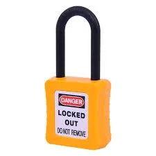 SAFETY PADLOCK 38MM YELLOW
