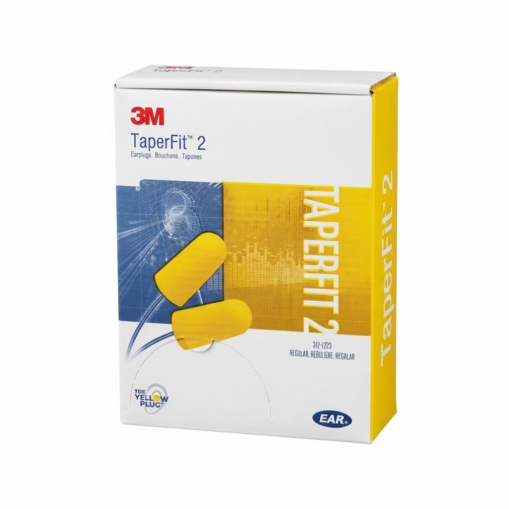 3M™ E-A-R™ TaperFit™ 2 Earplugs, Corded, Regular 200PAIR/BOX