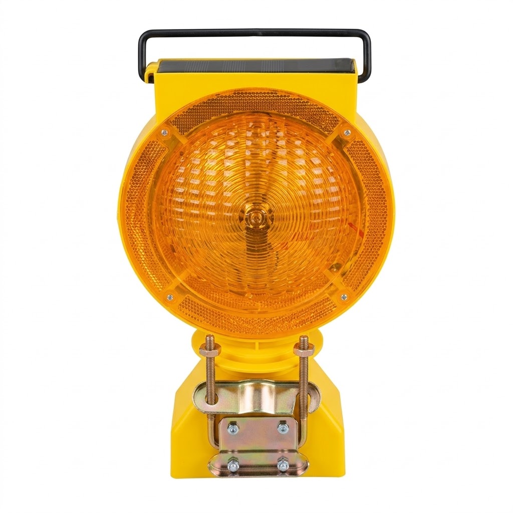 SOLAR WARNING LIGHT BRACKET TYPE ORANGE