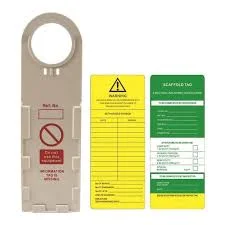 SCAFFOLDING TAG/CARD YELLOW/RED/GREEN BIG
