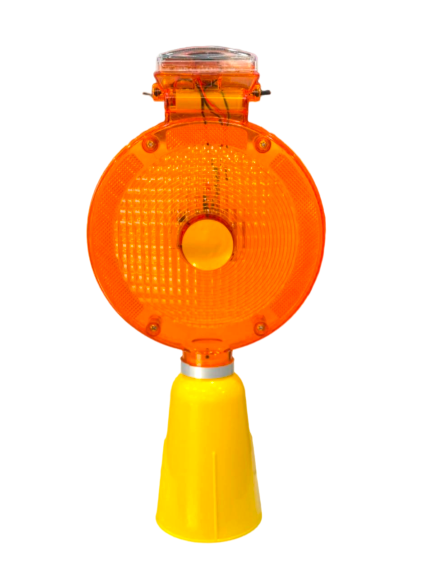 SOLAR WARNING LIGHT CONE TYPE - ORANGE
