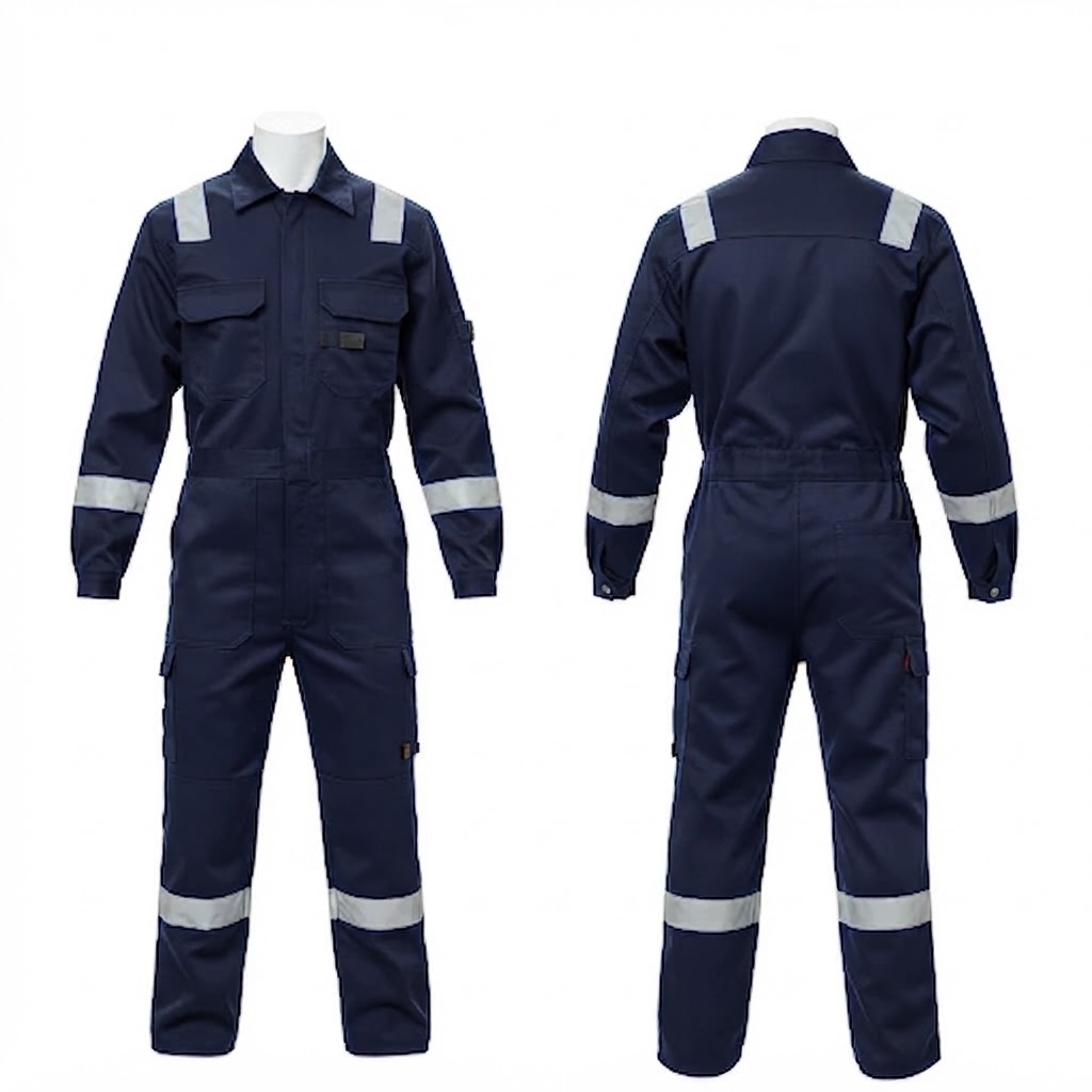 FR COVERALL 250 GSM NAVY BLUE