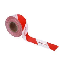 WARNING TAPE 3" RED & WHITE