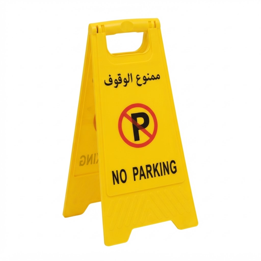 CAUTION NO PARKING BOARD