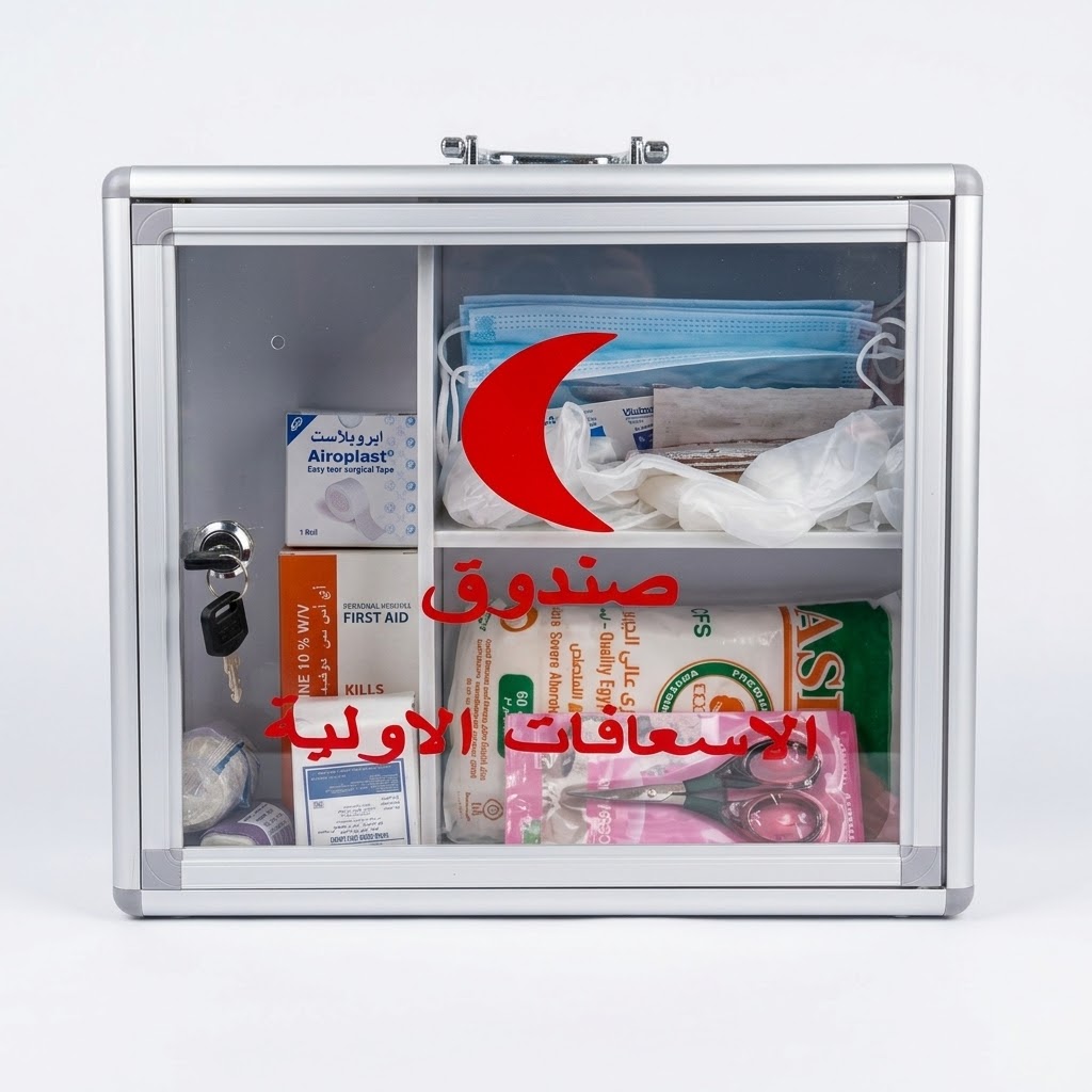 FIRST AID KIT ALUMINIUM BOX WITH KEY-M