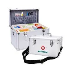 FIRST AID KIT ALUMINIUM BOX WITH KEY-L