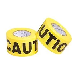 CAUTION TAPE BLUE/YELLOW/RED 7.5 CM 3"