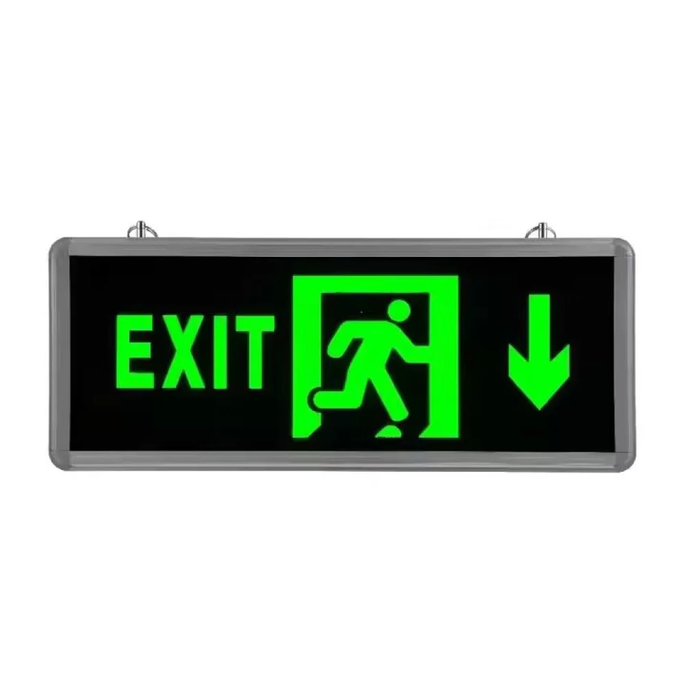 EXIT EMERGENCY LED LIGHT DOUBLE SIDE DOWN ARROW