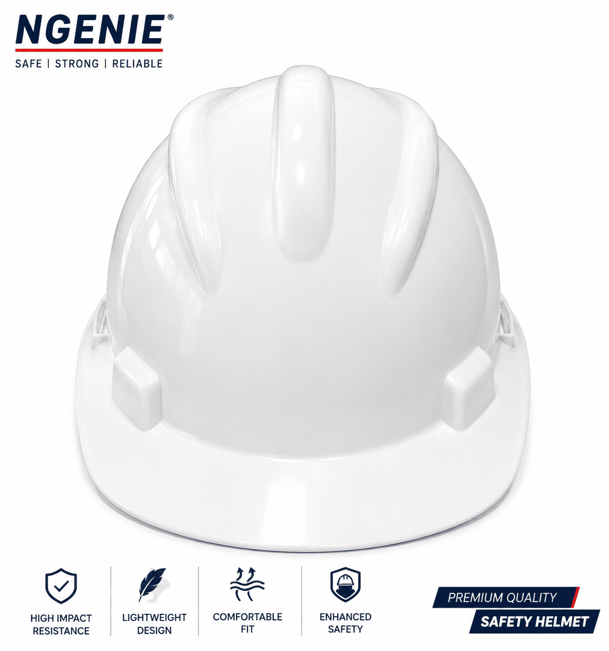 NGENIE HELMET HALF BREAM-WHITE
